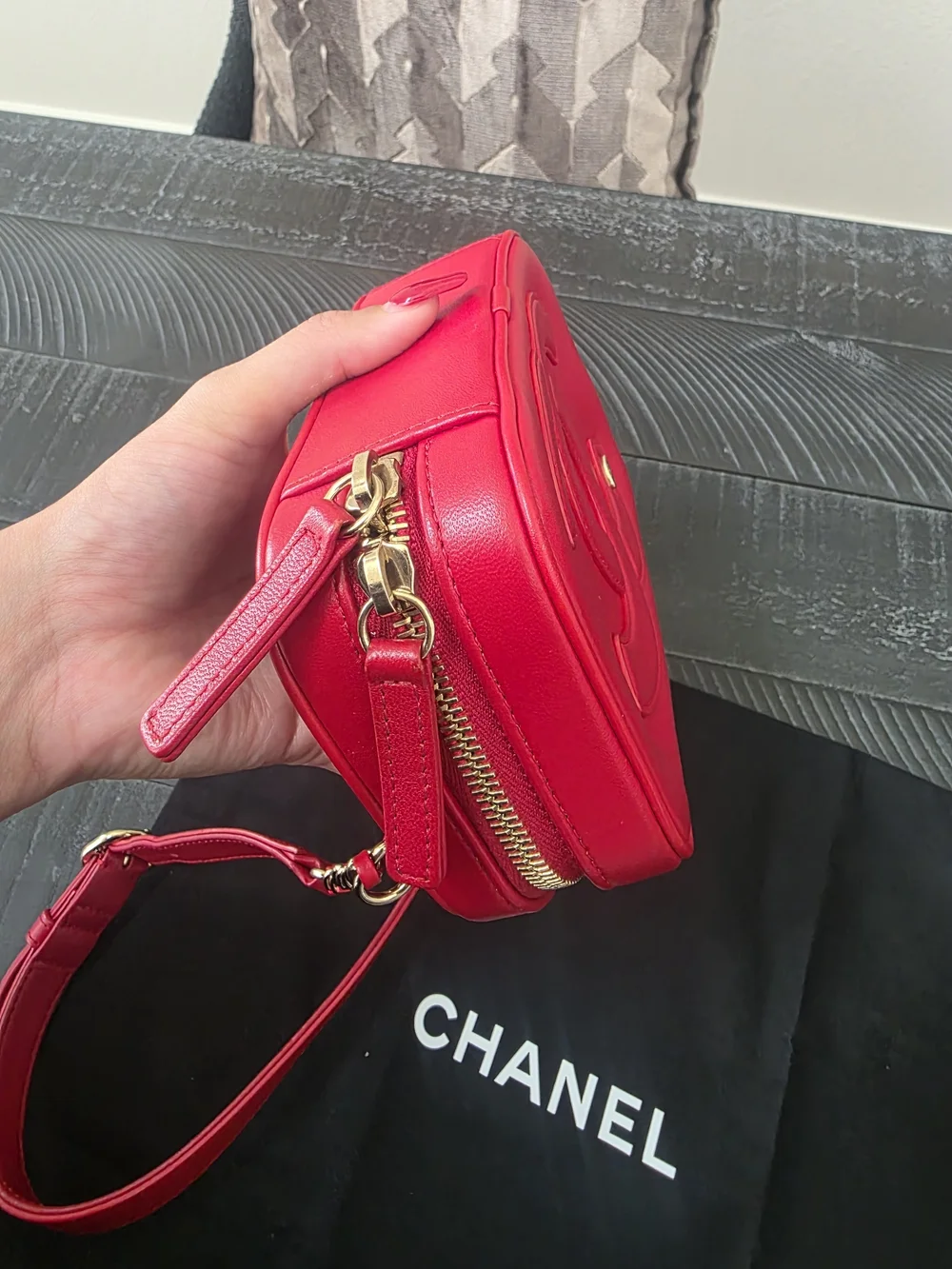 Chanel Red Belt Bag